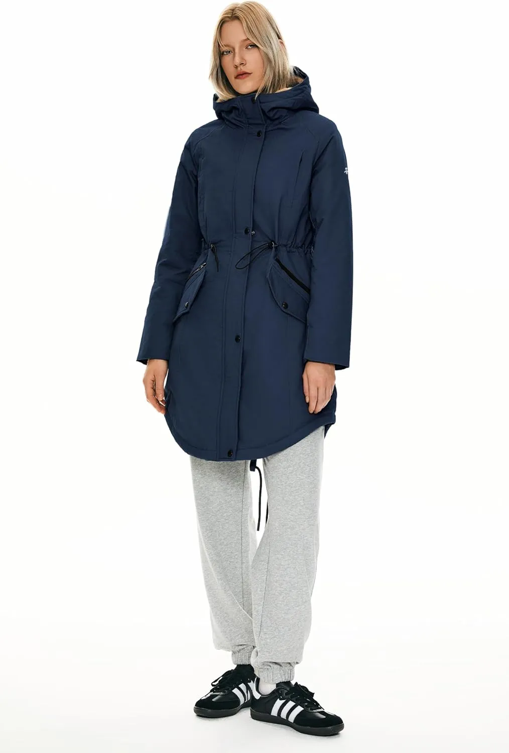 Orolay Women's Thicken Fleece Lined Parka Winter Coat Hooded Jacket with Pockets