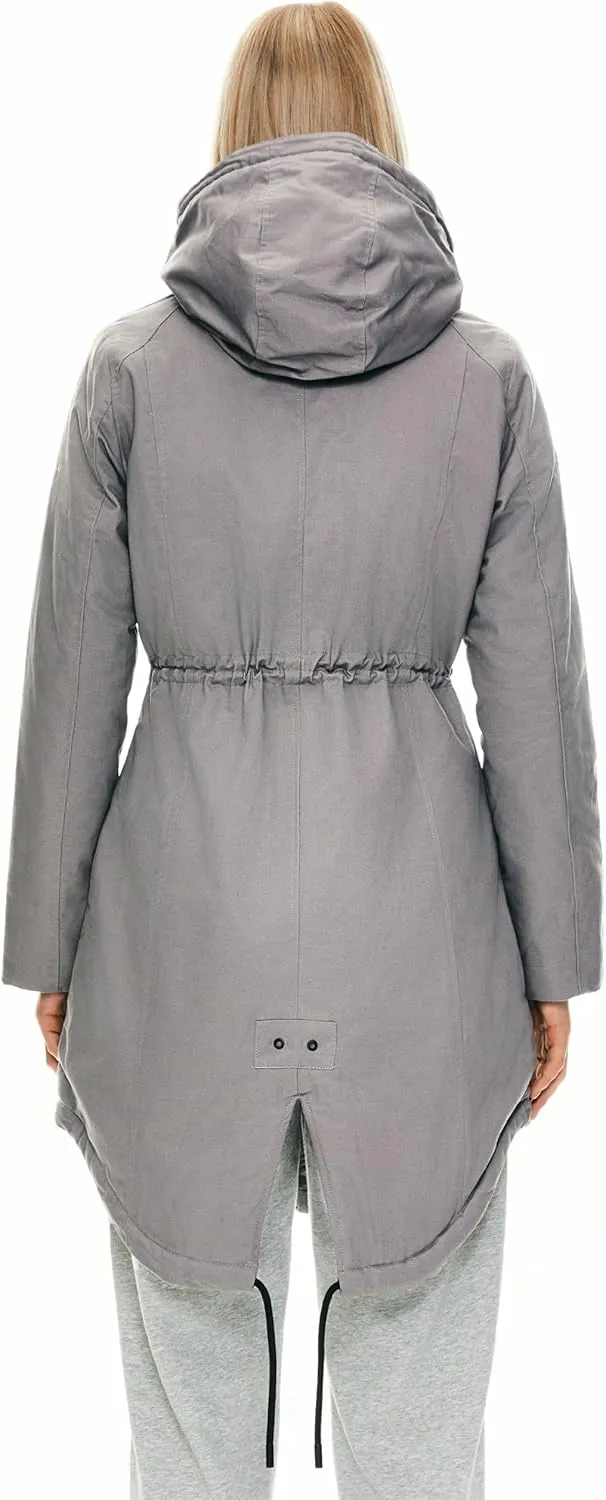 Orolay Women's Thicken Fleece Lined Parka Winter Coat Hooded Jacket with Pockets