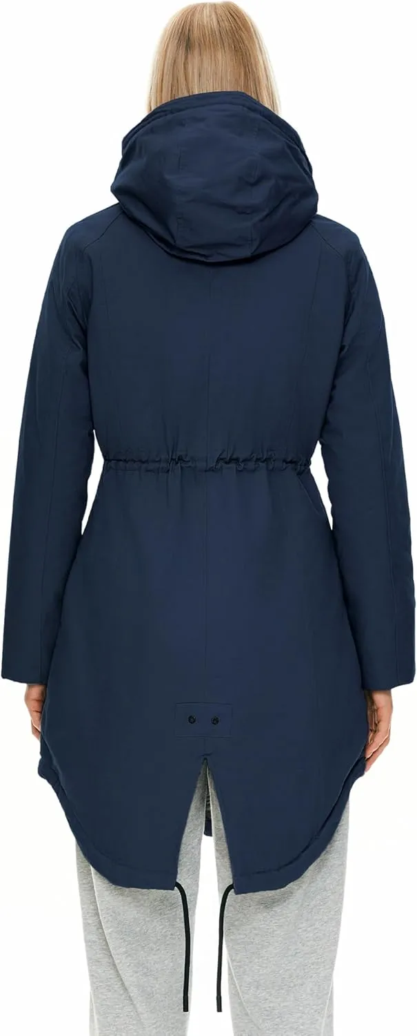 Orolay Women's Thicken Fleece Lined Parka Winter Coat Hooded Jacket with Pockets