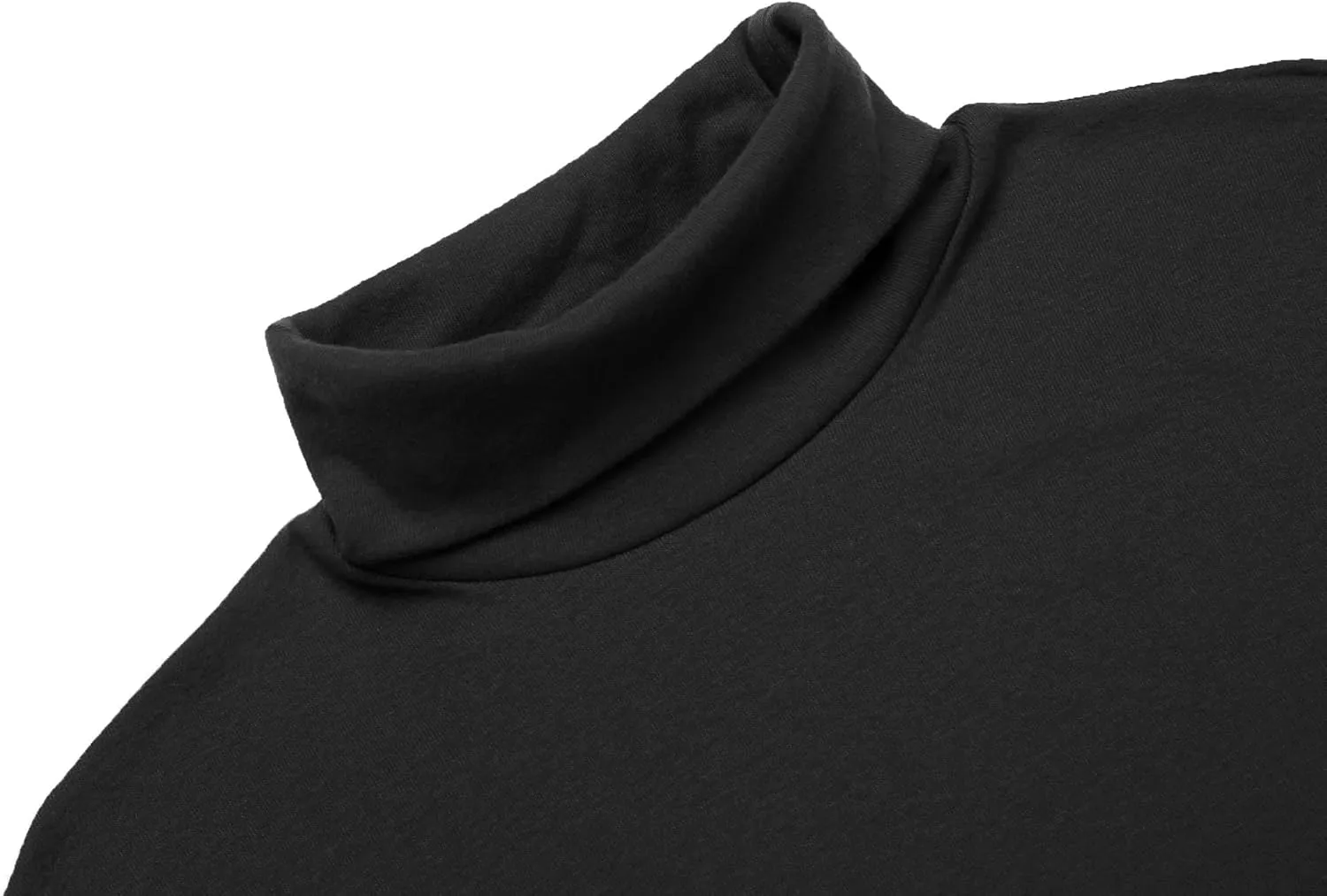 Poriff Men's Casual Turtleneck Pullover Tops Slim Fit Long Sleeve Basic Lightweight Sweaters