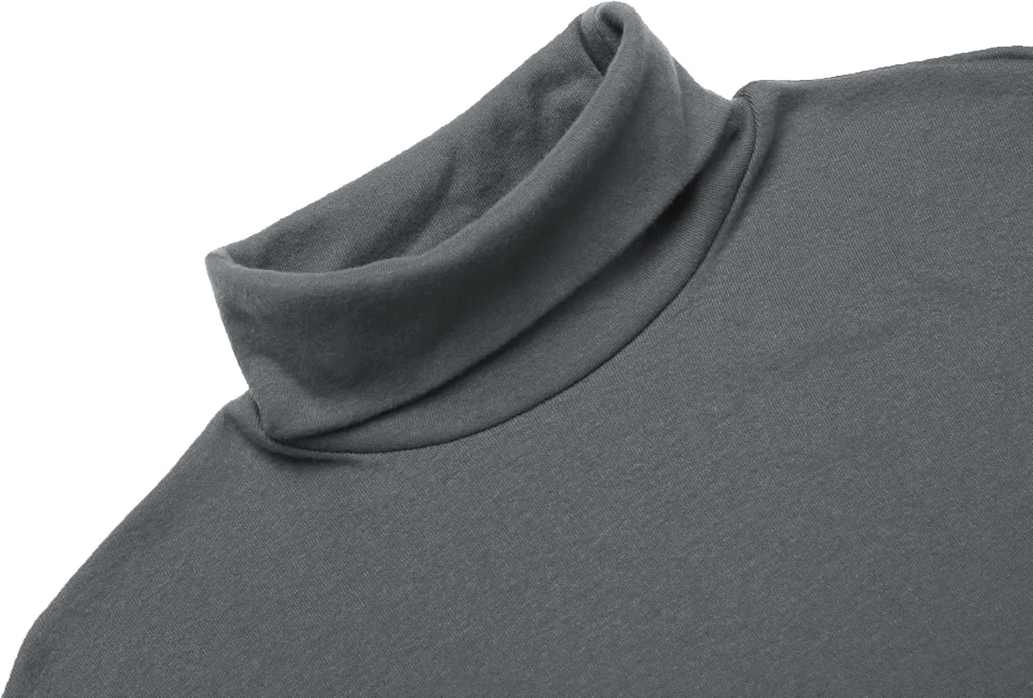 Poriff Men's Casual Turtleneck Pullover Tops Slim Fit Long Sleeve Basic Lightweight Sweaters
