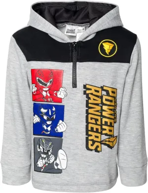 Power Rangers Fleece Half Zip Pullover Hoodie Toddler to Big Kid