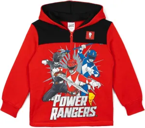 Power Rangers Fleece Half Zip Pullover Hoodie Toddler to Big Kid