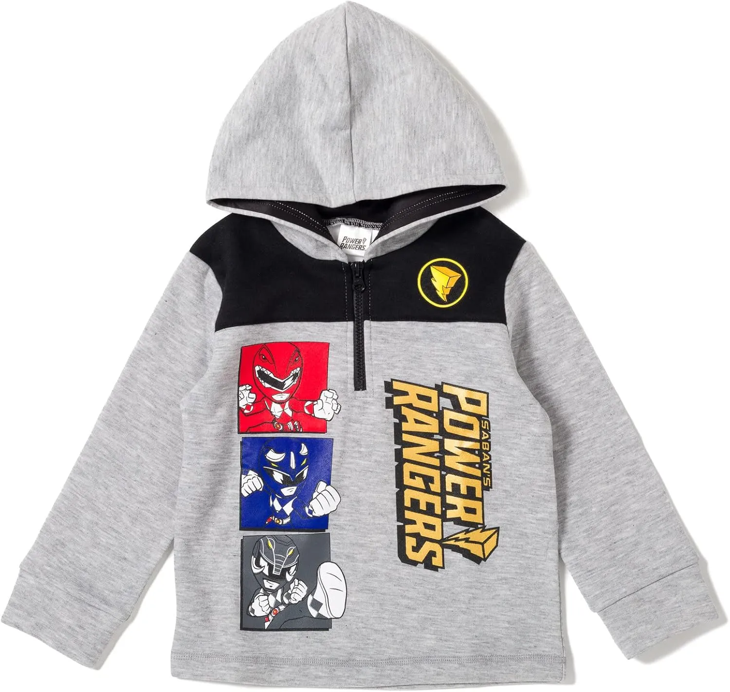 Power Rangers Fleece Half Zip Pullover Hoodie Toddler to Big Kid
