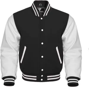 Premium Letterman Baseball School College Bomber Varsity Jacket Purple & Gold Genuine Leather Sleeves