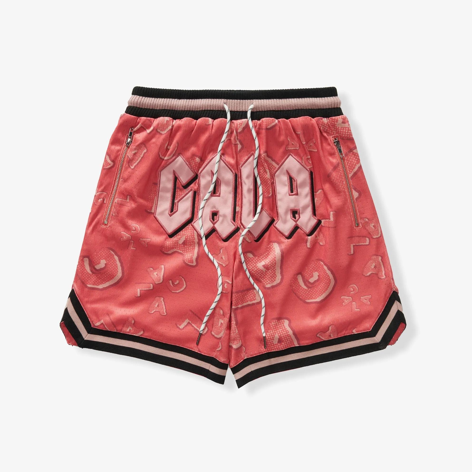"BABYLON" MESH SHORTS (SOFT RED)