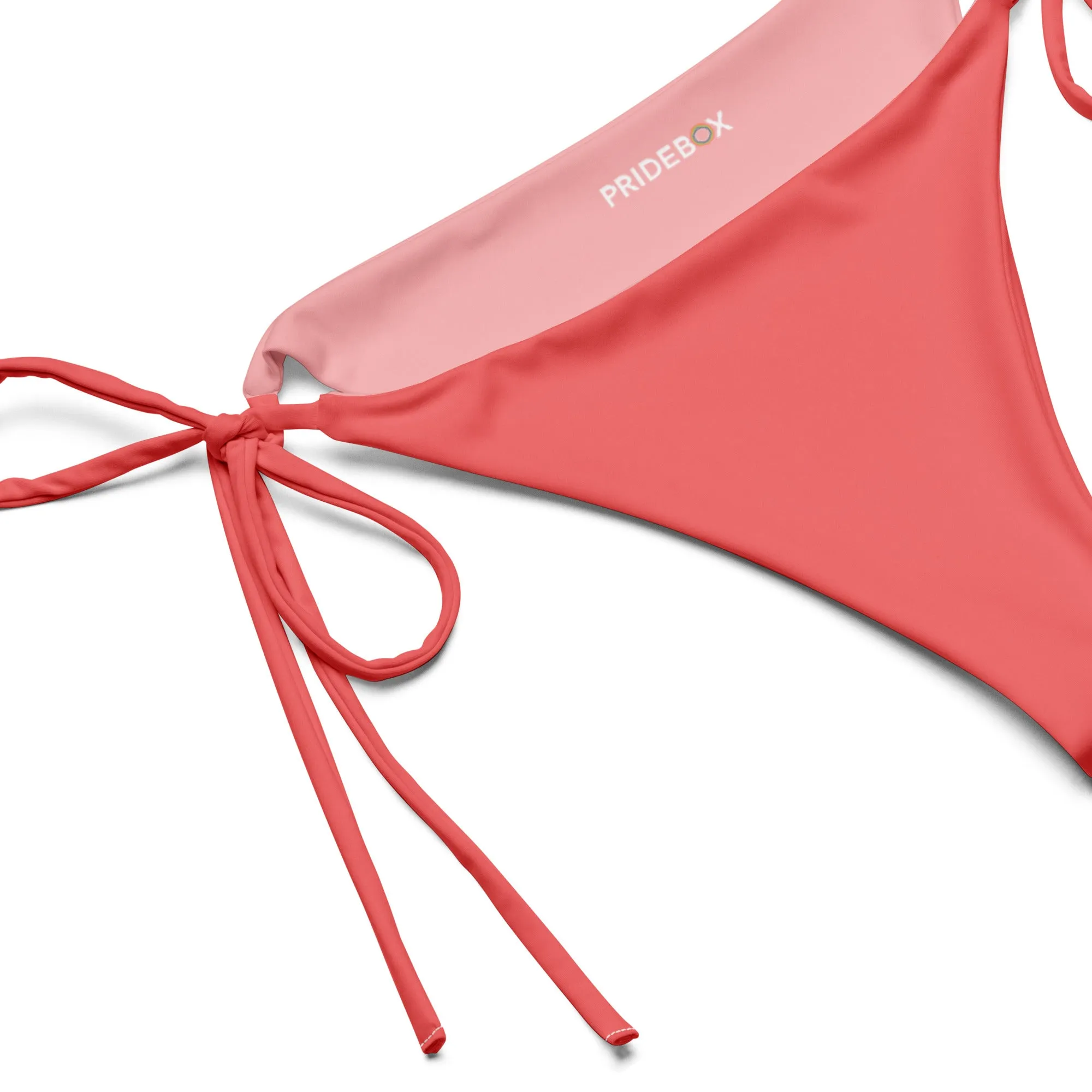 Rainbow Solid String Bikini Bottom