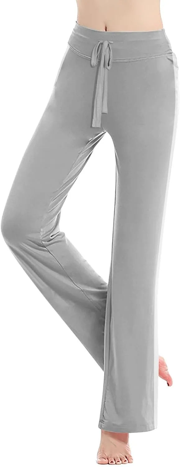 Rayon Pants for Women Fall Summer Loose Fit Track Gym Running High Cut Straight Leg Long Leg Pants Women 2025