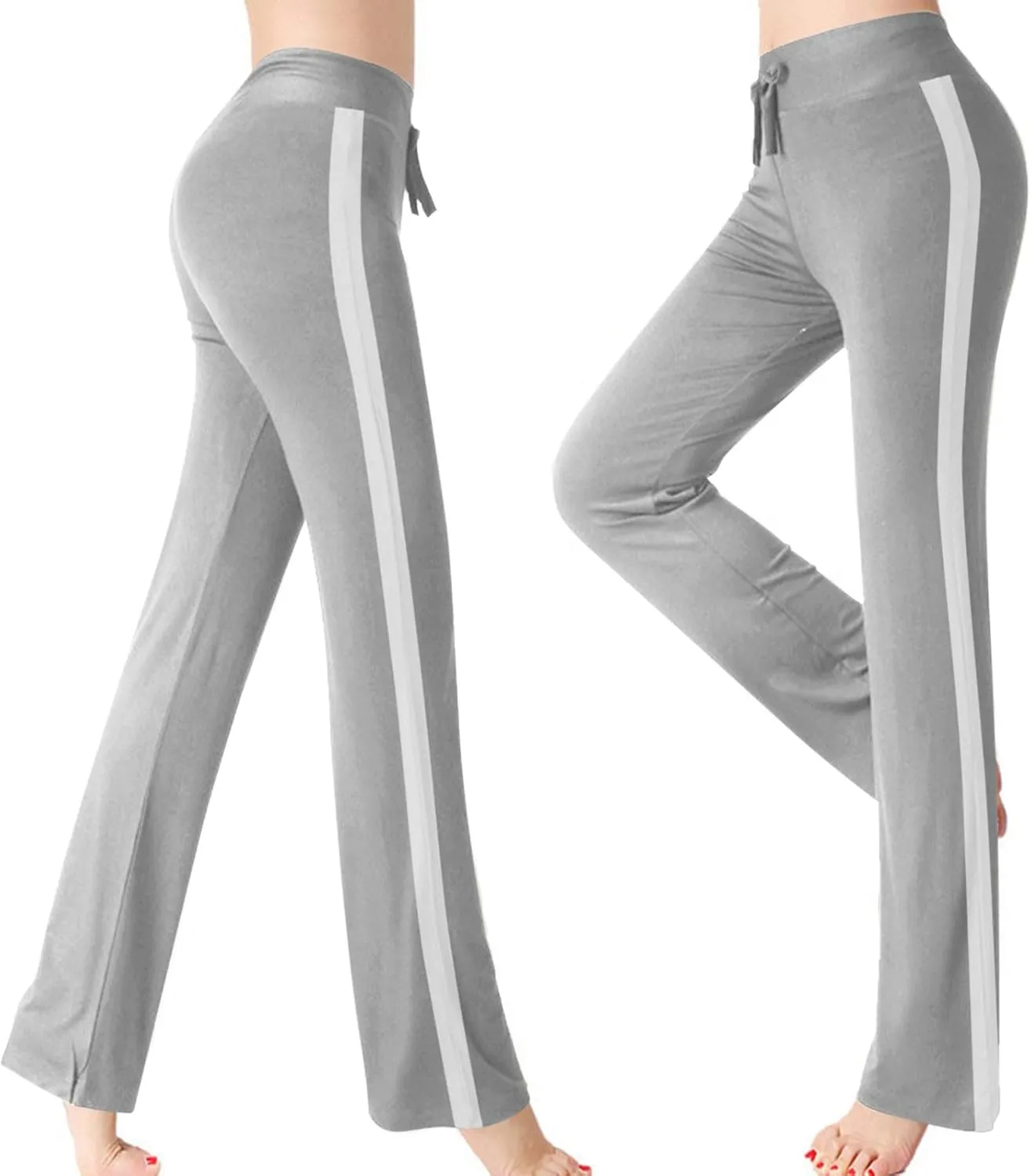Rayon Pants for Women Fall Summer Loose Fit Track Gym Running High Cut Straight Leg Long Leg Pants Women 2025