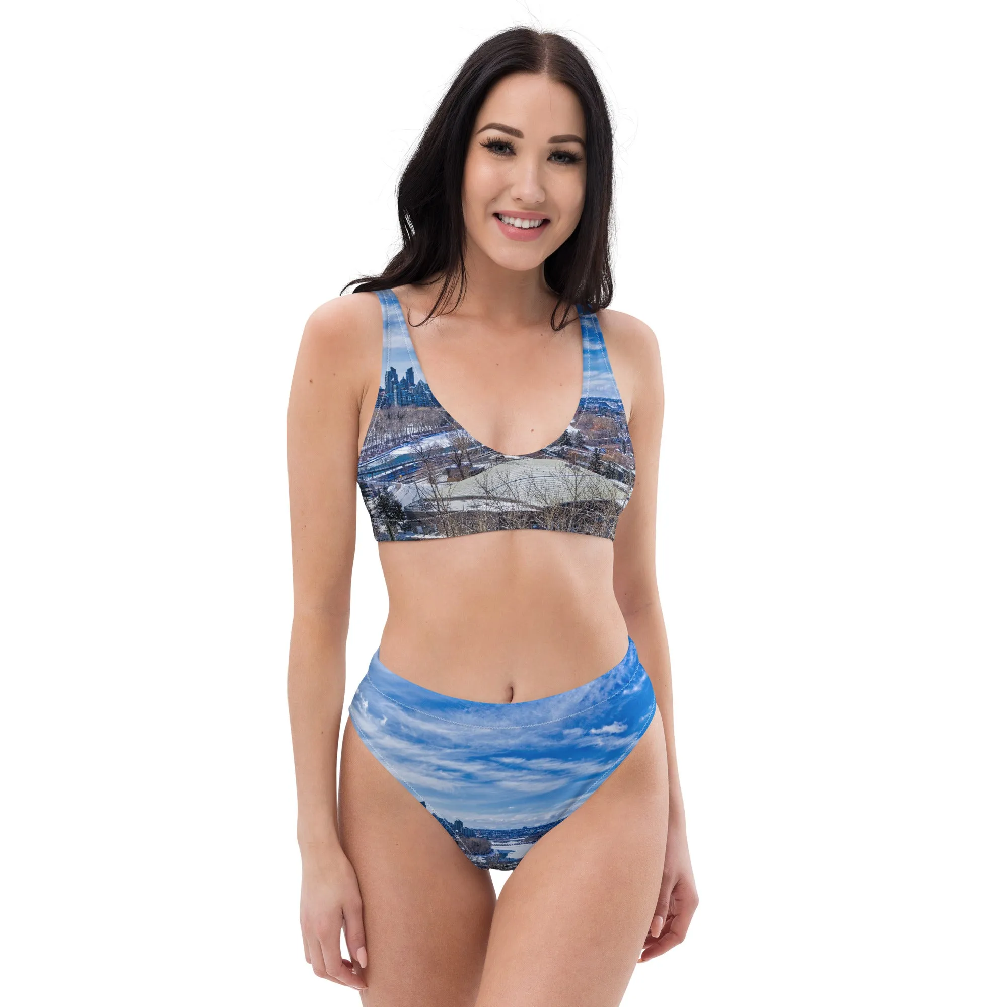 Recycled High-Waisted Bikini - McHugh Bluff Winter HDR