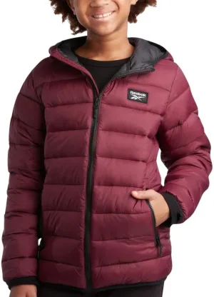 Reebok Boys Jacket  Water Resistant Midweight Quilted Puffer Coat  Insulated Outerwear Down Coat for Boys (4-20)