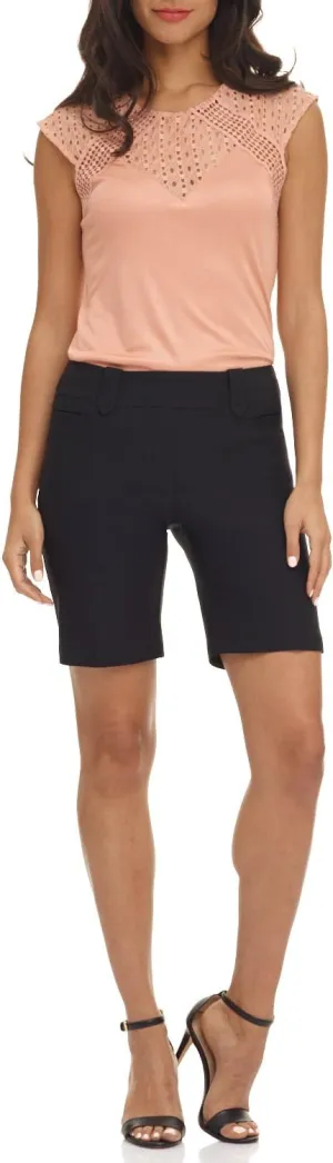 Rekucci Women's Ease into Comfort Perfection Modern Office Short