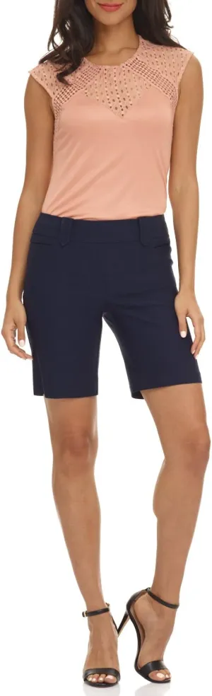 Rekucci Women's Ease into Comfort Perfection Modern Office Short