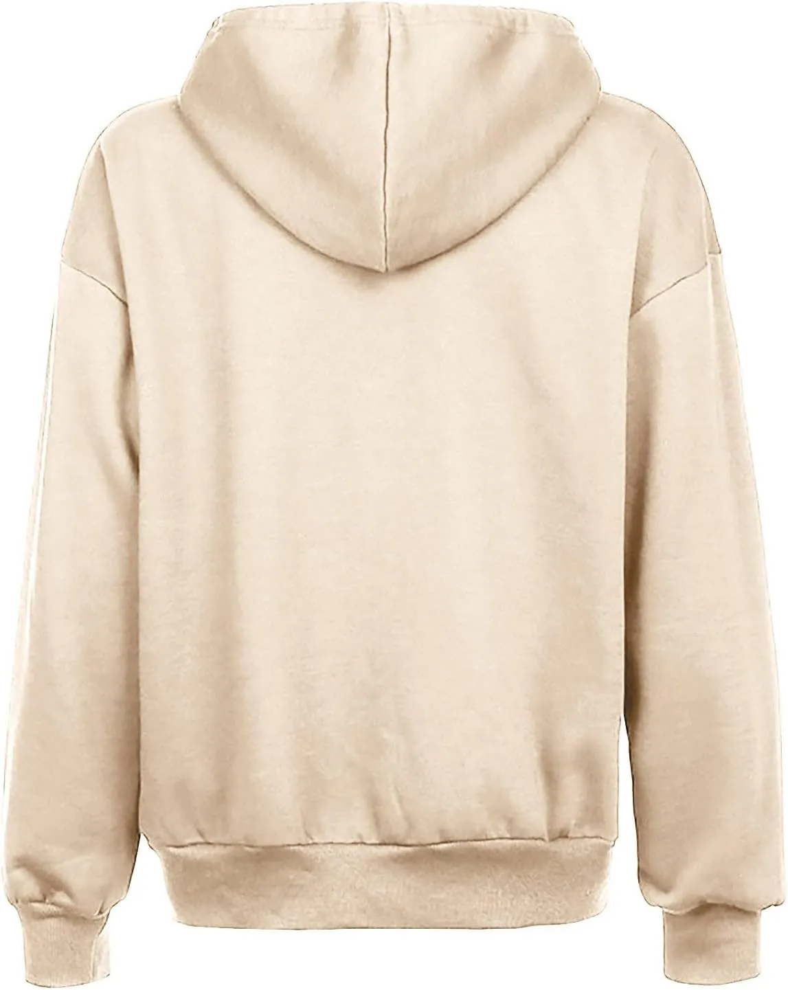 Ruziyoog Fall Sweatshirts for Women Oversized Casual Full-Zip Hoodie Drawstring Jacket with Pockets Teen Girl Y2k Clothing