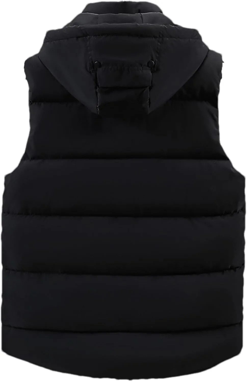 SaoBiiu Autumn Winter Men Vest Hooded Cotton Padded Sleeveless Jackets Warm Zipper Waistcoat