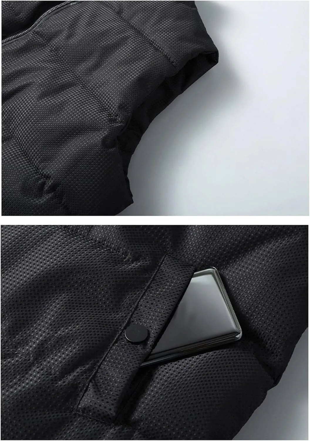 SaoBiiu Autumn Winter Vest Men Stand Collar Cotton Padded Sleeveless Jacket Men Casual Warm Winter Waistcoat
