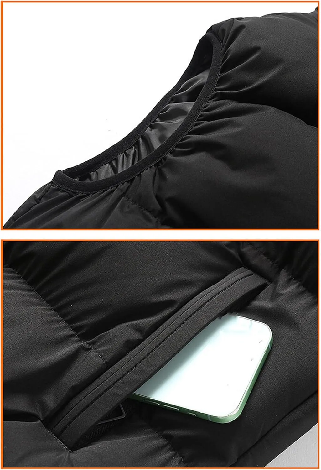 SaoBiiu Hooded Vest Jacket Men Puffer Jacket Sleeveless Cotton Padded Jackets Warm Thicken Waistcoa
