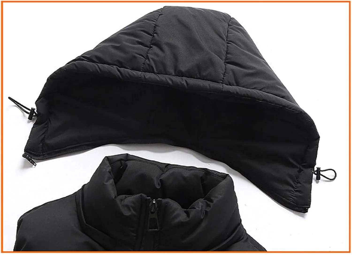 SaoBiiu Hooded Vest Jacket Men Puffer Jacket Sleeveless Cotton Padded Jackets Warm Thicken Waistcoa