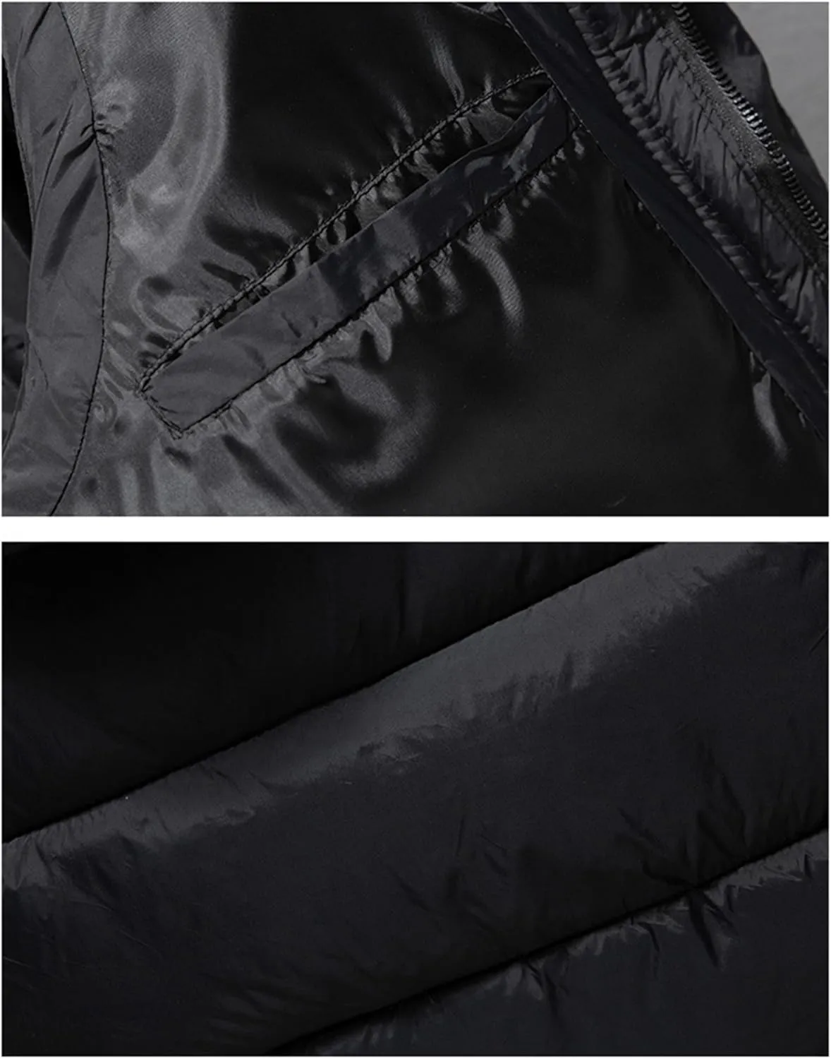 SaoBiiu Men's Cotton Padded Vest Hooded Zipper Stand Collar Sleeveless Jackets Casual Men Winter Waistcoat