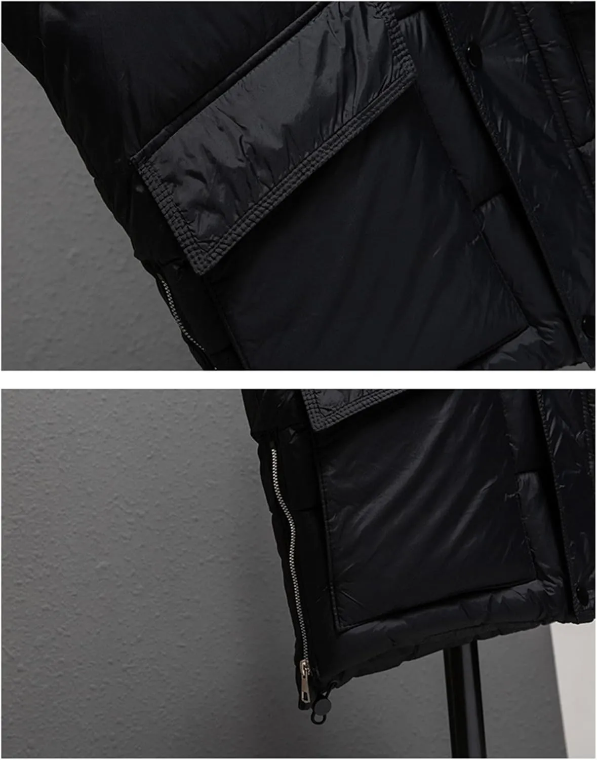 SaoBiiu Men's Cotton Padded Vest Hooded Zipper Stand Collar Sleeveless Jackets Casual Men Winter Waistcoat