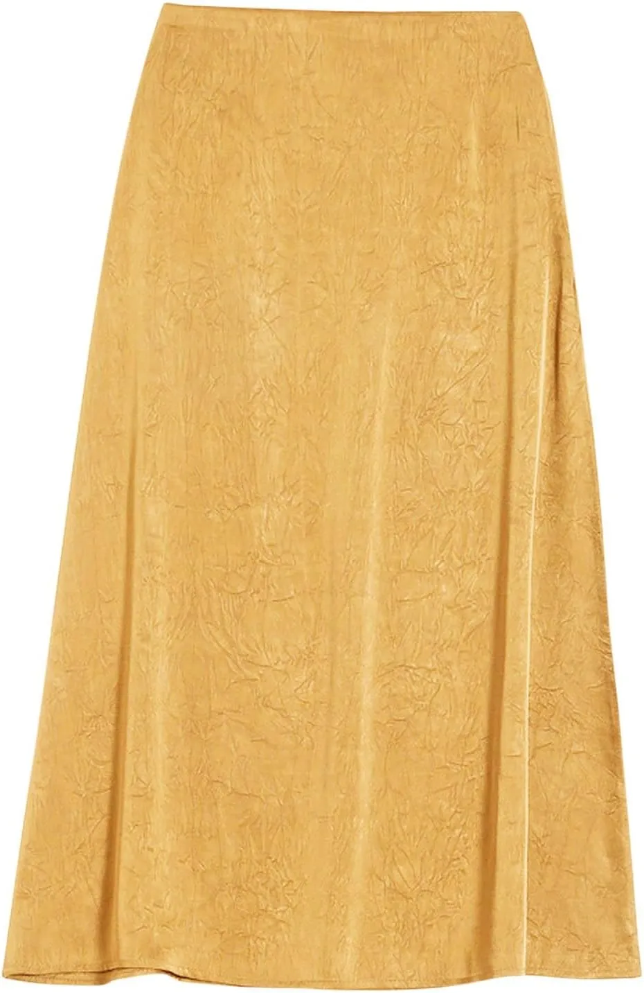 Satin Long Skirt for Women Dressy Elastic High Waisted A Line Maxi Skirt 2025 Summer Casual Loose Solid Trendy Outfit