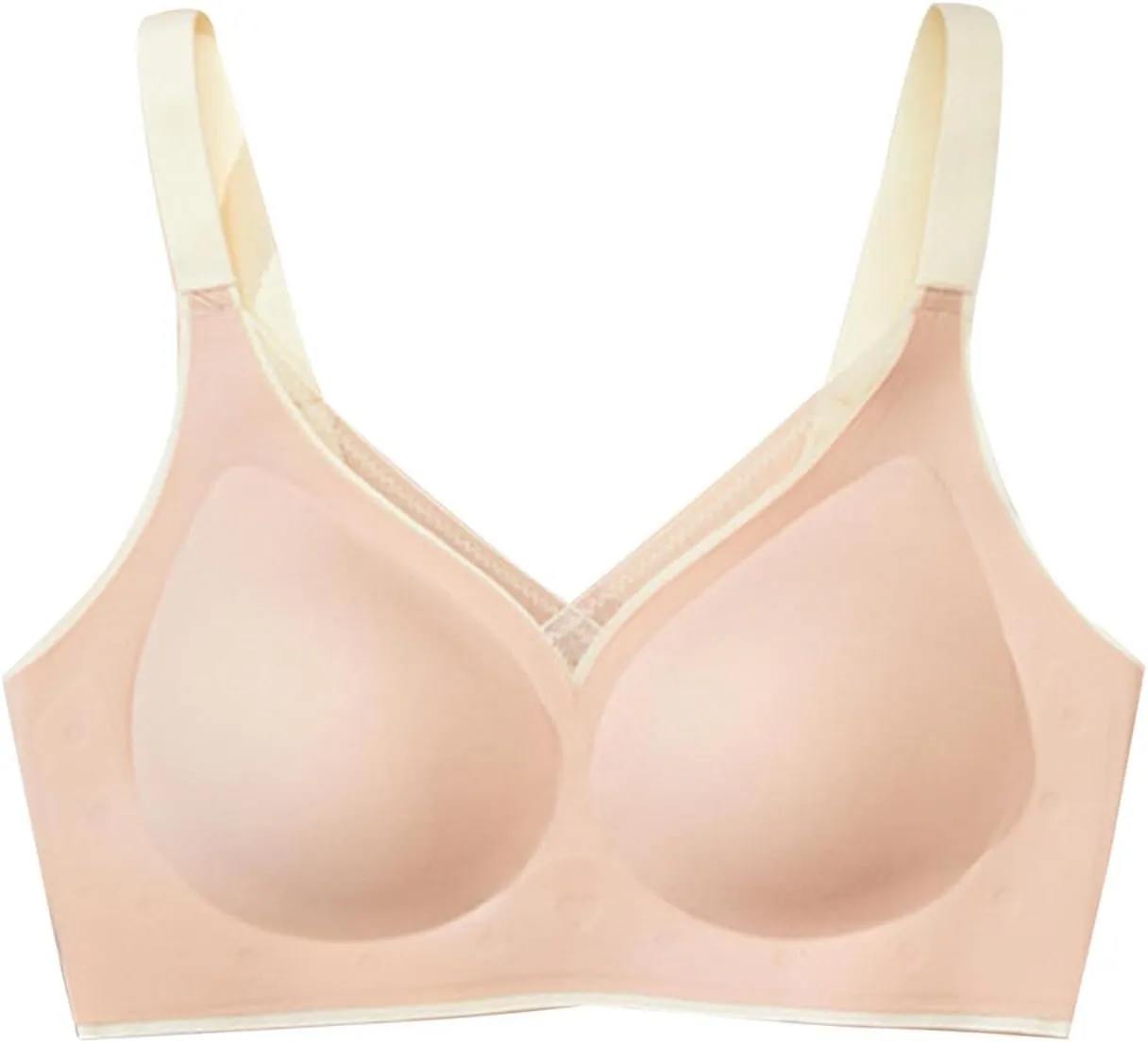 Seamless Bras for Women Sleep Casual Sports Yoga Bra Padded Wireless Thin Soft Comfy Everyday Bralette Underwear