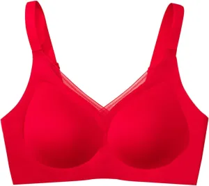 Seamless Bras for Women Sleep Casual Sports Yoga Bra Padded Wireless Thin Soft Comfy Everyday Bralette Underwear