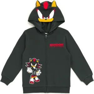 SEGA Sonic the Hedgehog Shadow Knuckles Fleece Zip Up Hoodie Toddler to Big Kid