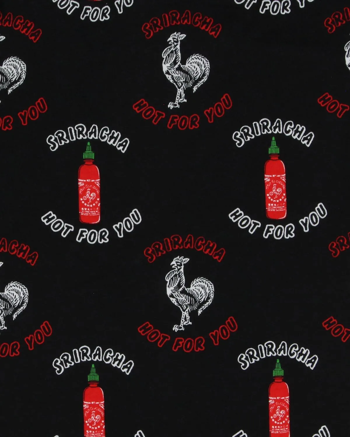 Seven Times Six Sriracha Hot Sauce Men's Hot For You Adult Lounge Sleep Pajama Pants Joggers