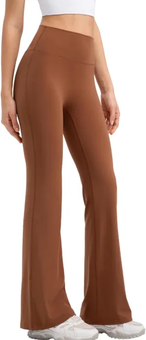 Soft High Waisted Flare Leggings for Women