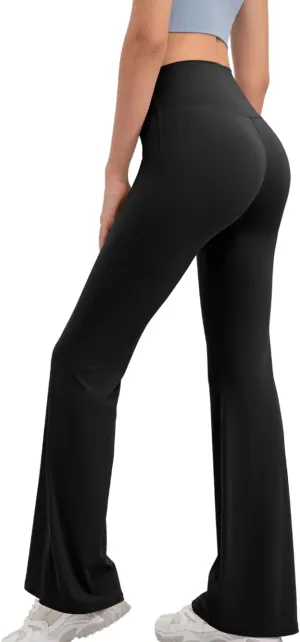Soft High Waisted Flare Leggings for Women