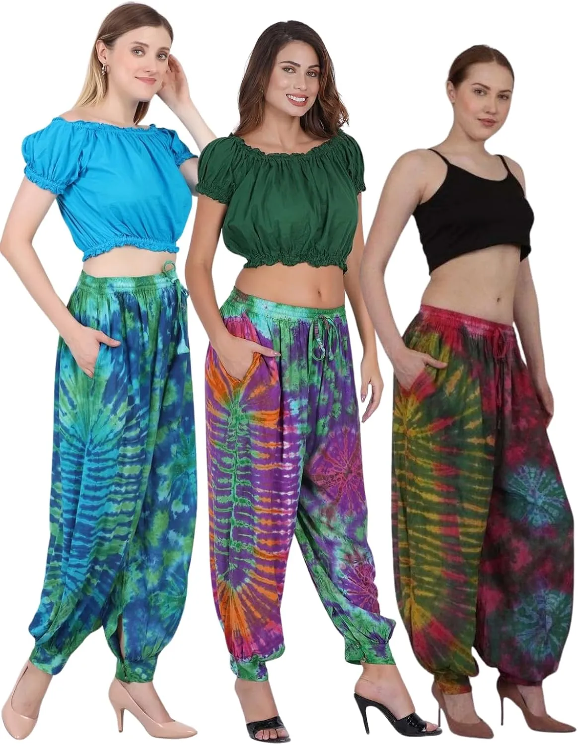 Soft Loungewear/Casual Wear Harem Tie Dye Pants