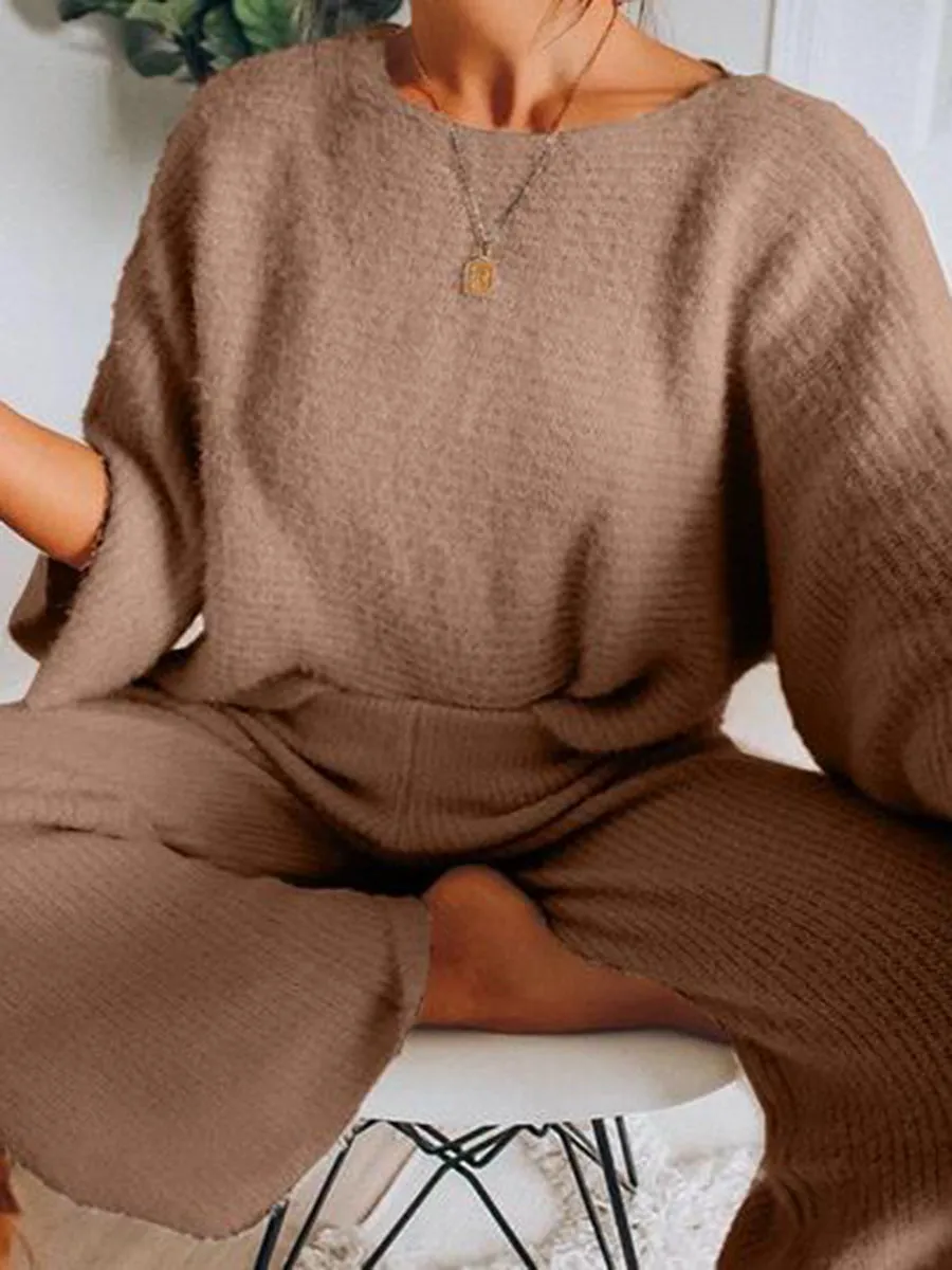 Solid Color Comfortable Loose Suit
