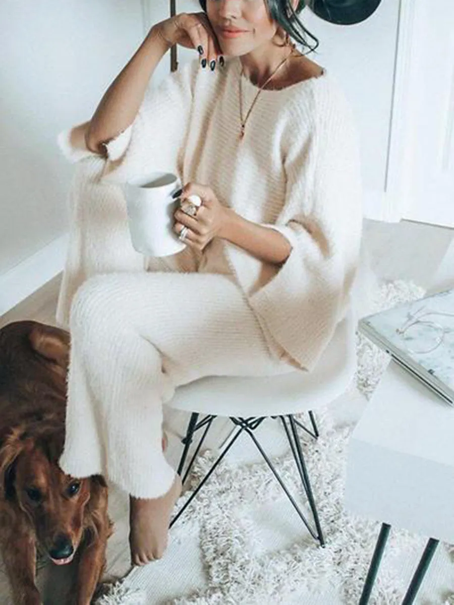 Solid Color Comfortable Loose Suit