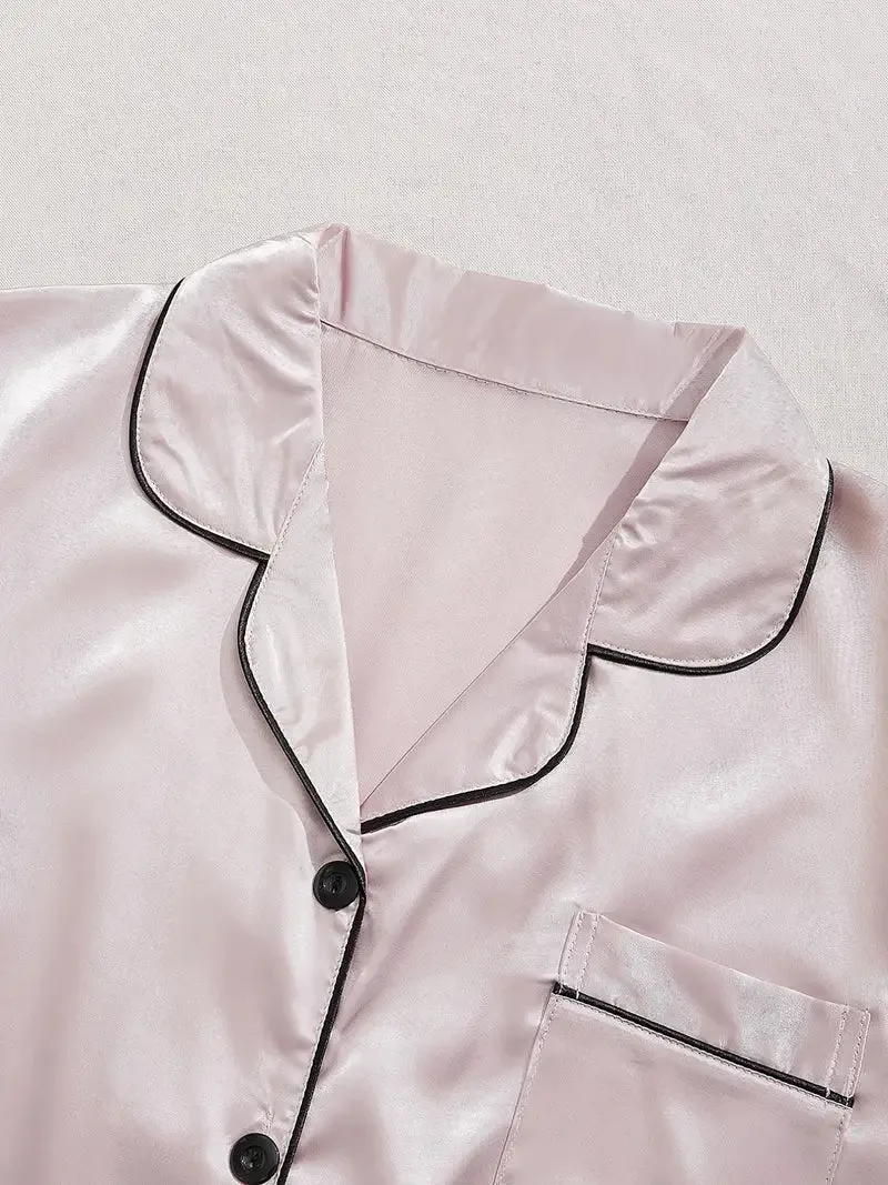 SONYA™ - COMFORTABLE SATIN LOUNGEWEAR 3PCS SET