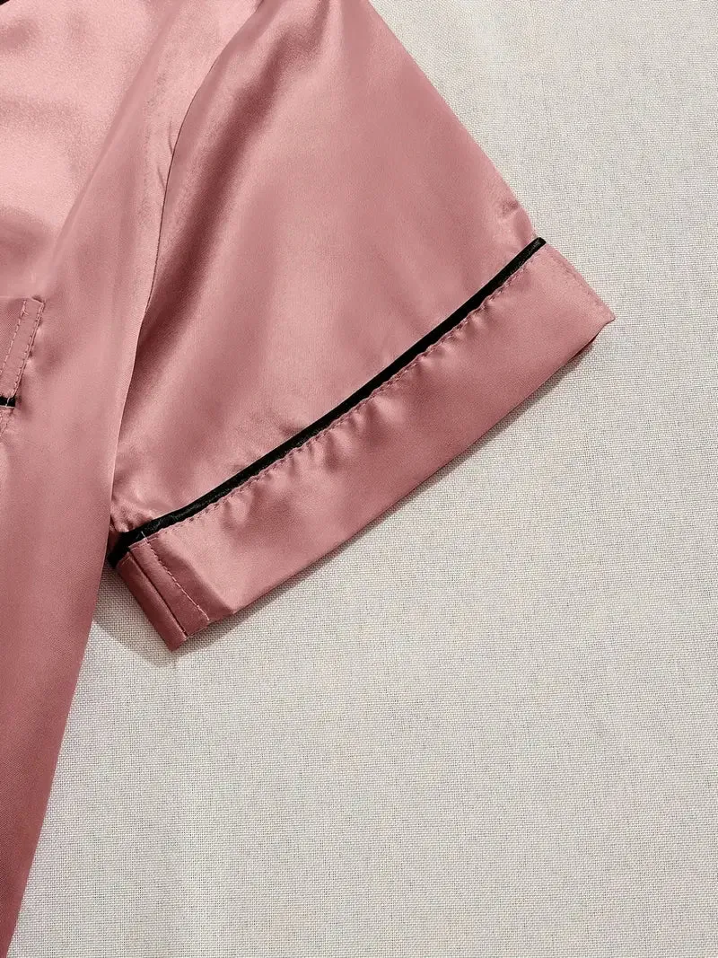 SONYA™ - COMFORTABLE SATIN LOUNGEWEAR 3PCS SET