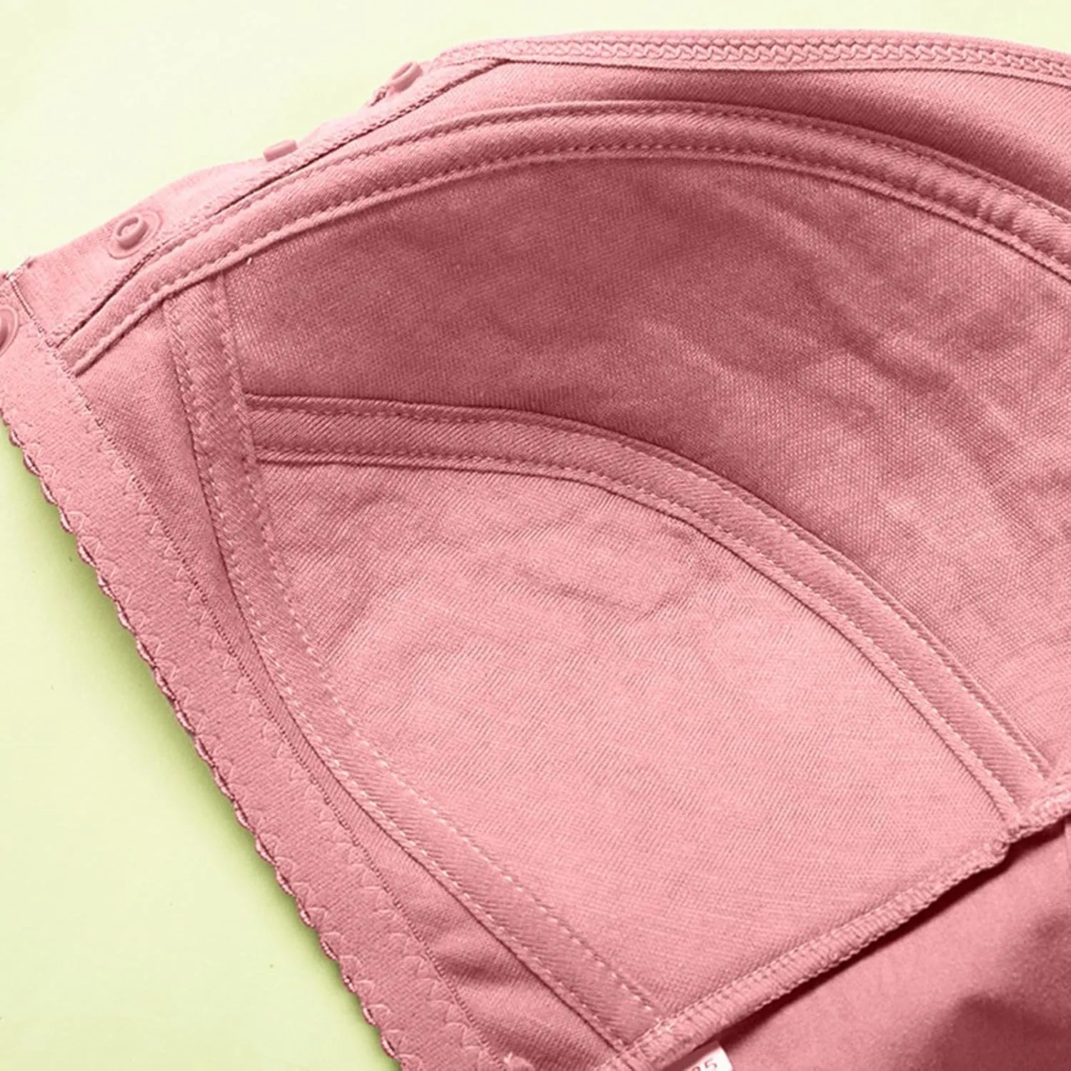 Sports Bras for Women Wirefree Front Button Closeure Bra Easy Close Bra Soft Cup Sleep Bra for Mom Grandma Gift