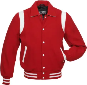 Stewart & Strauss Original Retro Varsity Letterman Jacket Since 1977 (11 Team Colors) Wool & Leather XXS to 6XL,Original