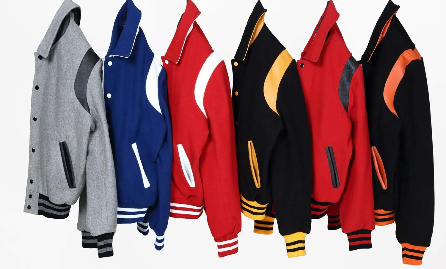 Stewart & Strauss Original Retro Varsity Letterman Jacket Since 1977 (11 Team Colors) Wool & Leather XXS to 6XL,Original
