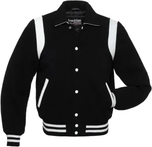 Stewart & Strauss Original Retro Varsity Letterman Jacket Since 1977 (11 Team Colors) Wool & Leather XXS to 6XL,Original