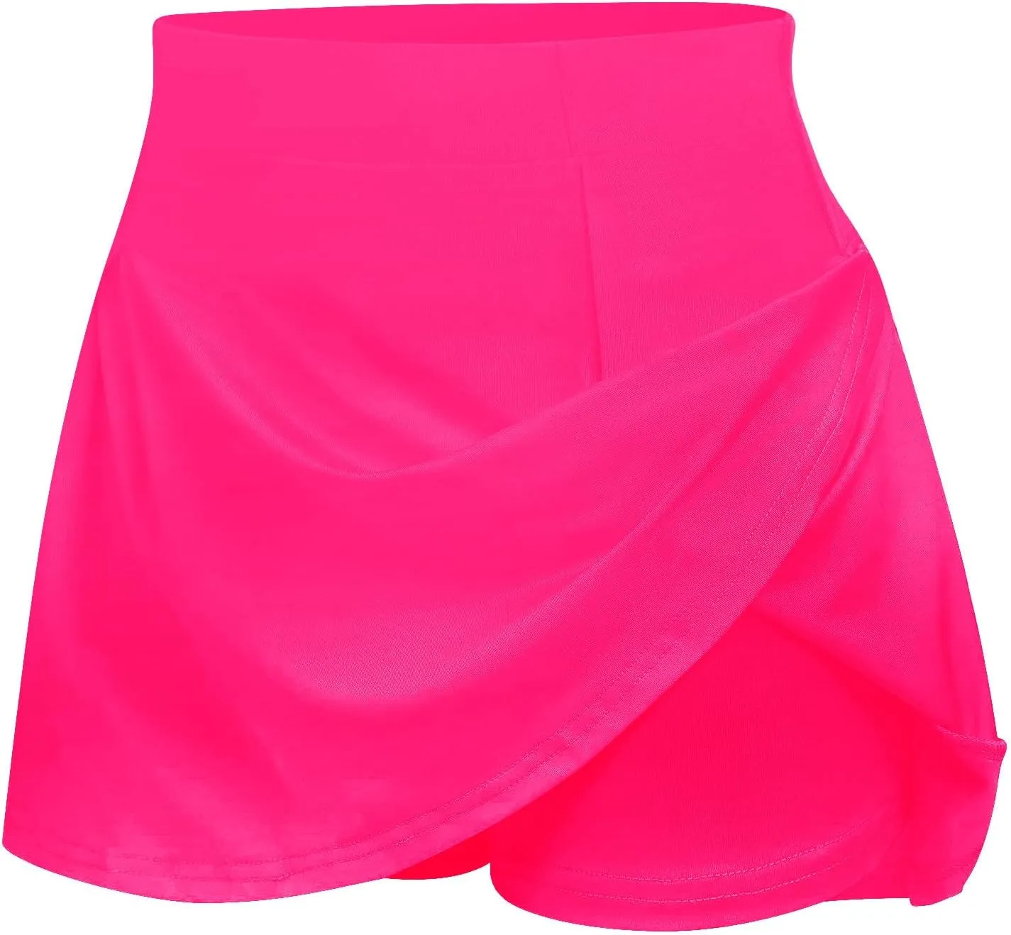 Summer Athletic Skorts for Women Trendy High Waisted Skirts with Shorts Underneath Stretch Workout Running Gym Shorts