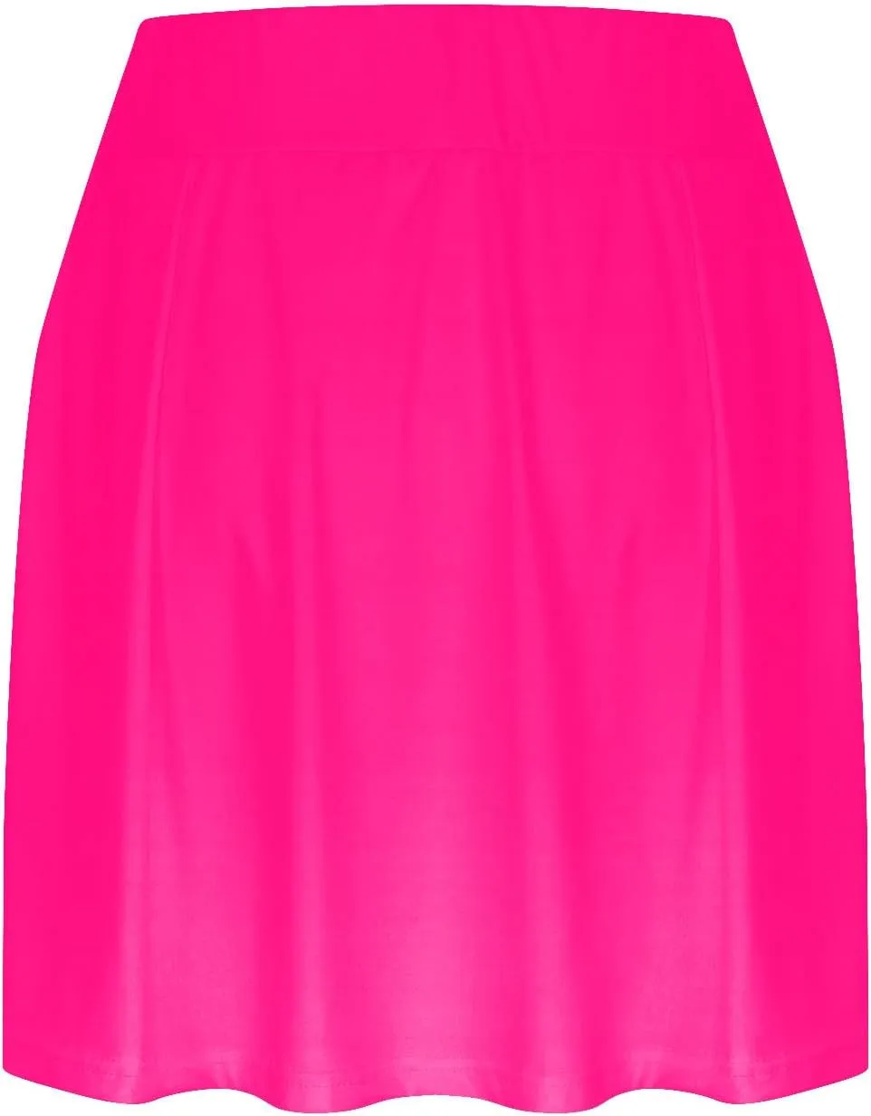 Summer Athletic Skorts for Women Trendy High Waisted Skirts with Shorts Underneath Stretch Workout Running Gym Shorts