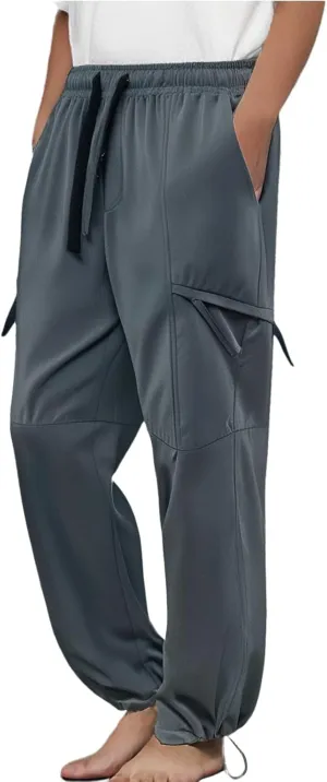 Summer Cargo Pants for Men Big and Tall Quick Dry Straight Leg Casual Sweatpants Lightweight Loose Fit Streetwear Pants