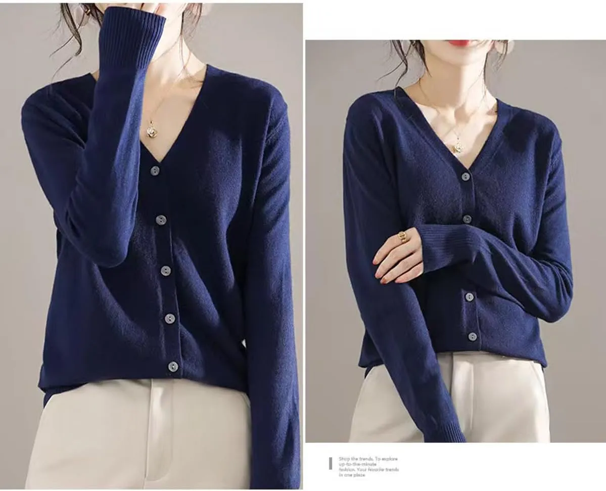 Sunfaynis Women's Long Sleeve Thin Lightweight Cardigan Sweaters for Women Dressy Summer Spring Fall Cardigan
