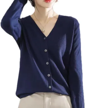 Sunfaynis Women's Long Sleeve Thin Lightweight Cardigan Sweaters for Women Dressy Summer Spring Fall Cardigan