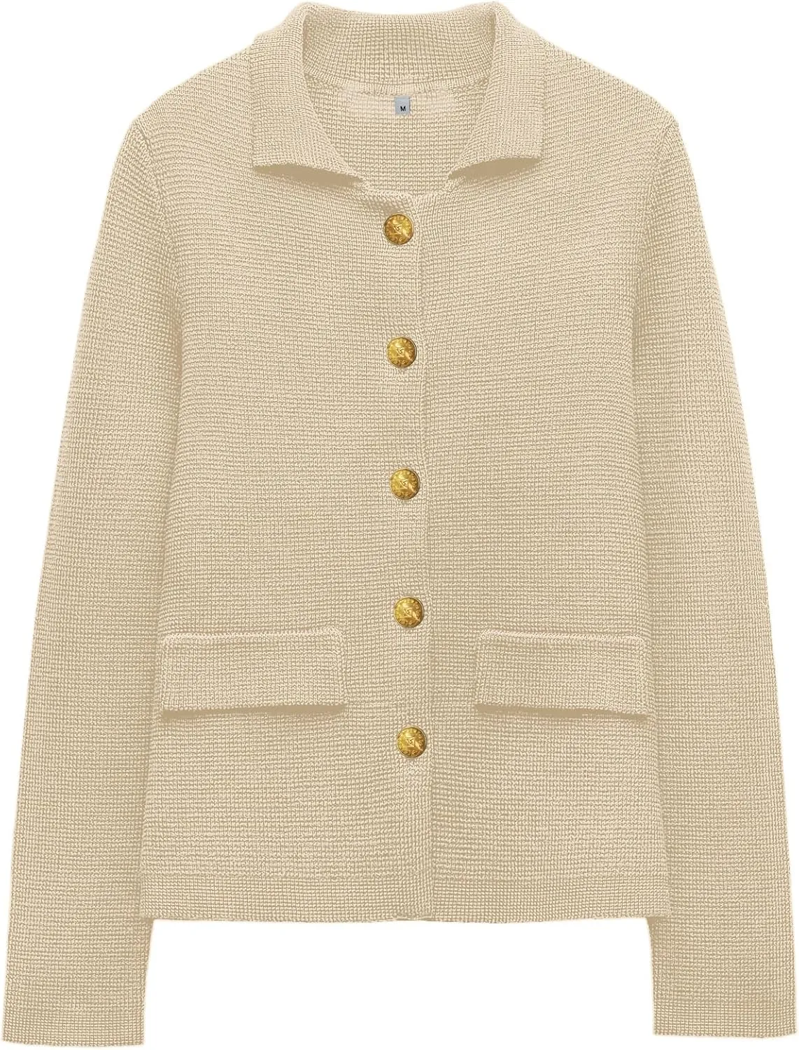 SuperPrity Cardigan Sweaters for Women Long Sleeve Lightweight Cropped Knit Blazer Button Jacket 2024 Fashion Fall Outfits