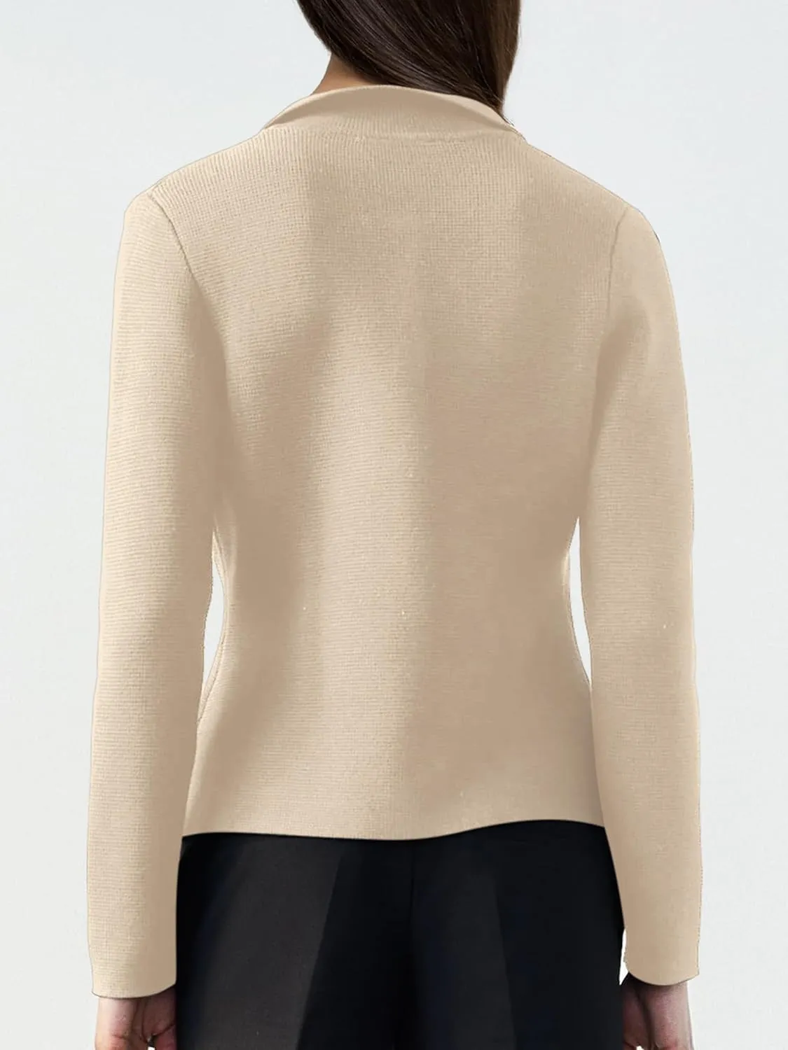 SuperPrity Cardigan Sweaters for Women Long Sleeve Lightweight Cropped Knit Blazer Button Jacket 2024 Fashion Fall Outfits