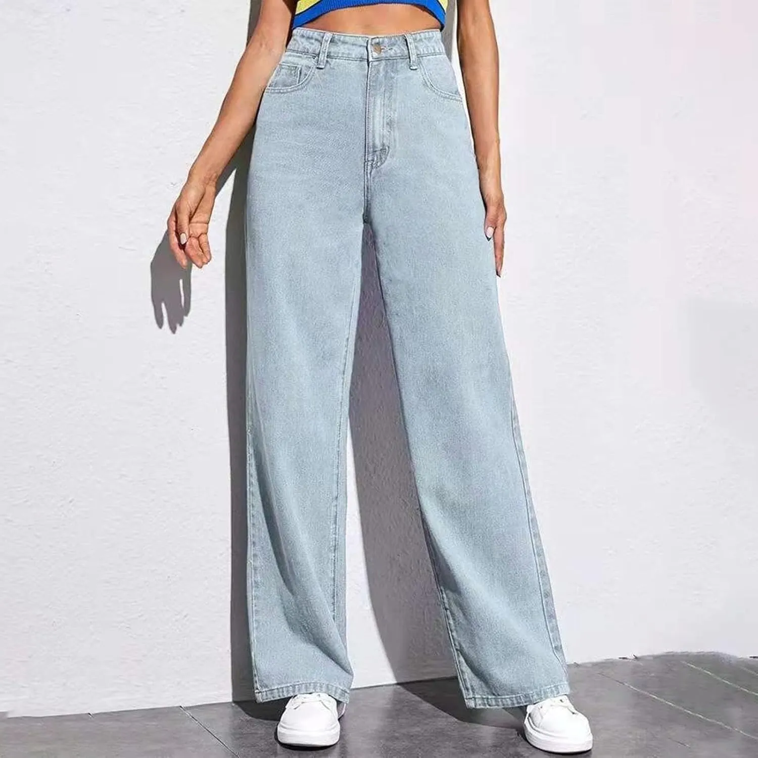 Sweatpants That Look Like Jeans, Boyfriend Jeans, Sweatpant Jean: High Waisted with Pockets, Cute Petite Jean