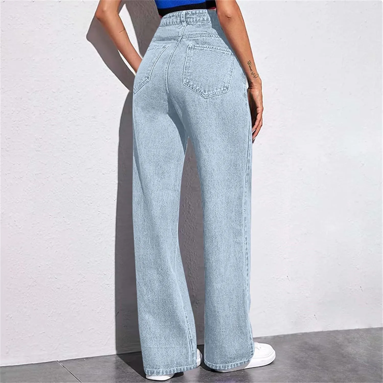 Sweatpants That Look Like Jeans, Boyfriend Jeans, Sweatpant Jean: High Waisted with Pockets, Cute Petite Jean