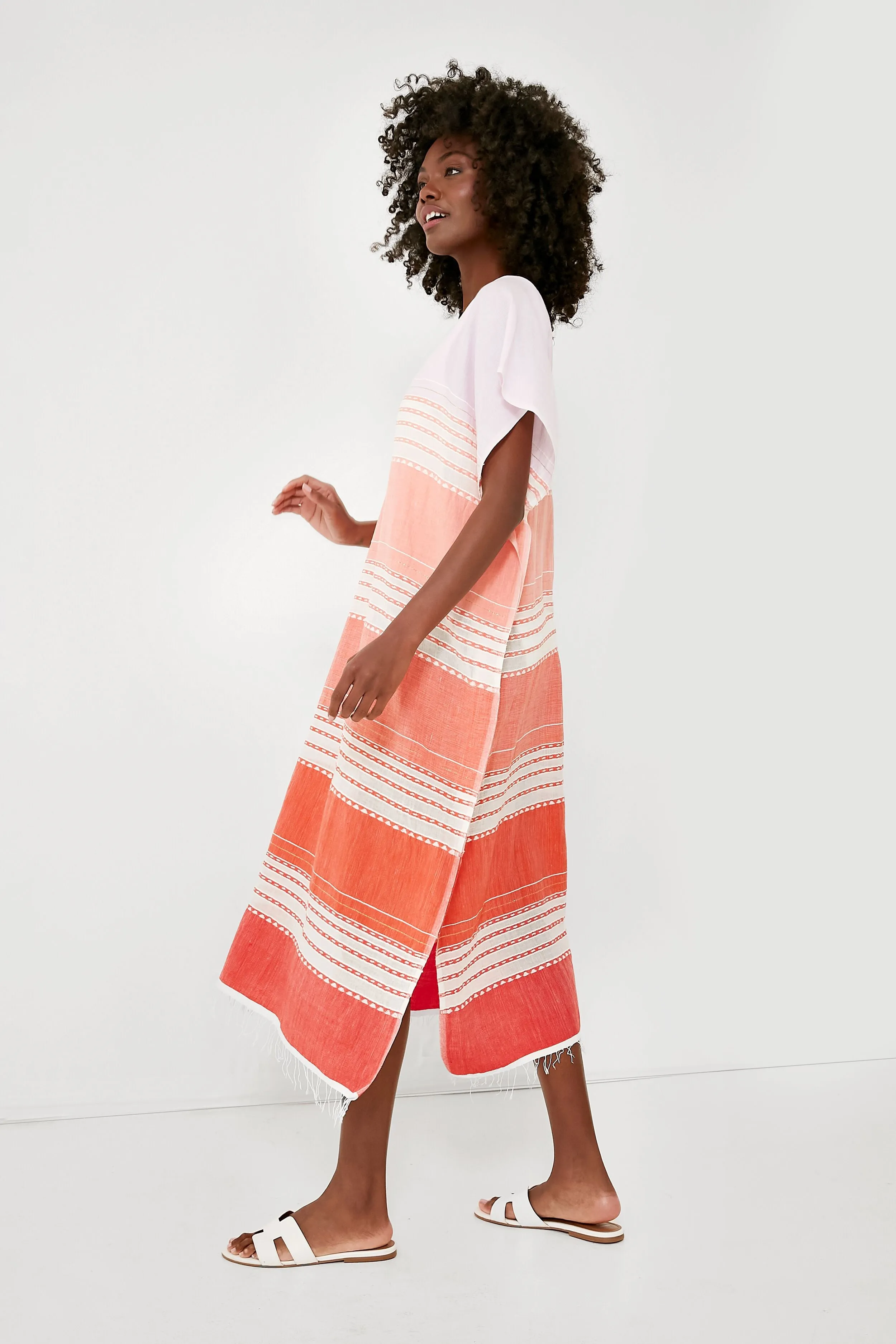 Tangerine Eshal Classic Caftan